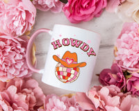 Valentine Howdy Western Lovers Mug Accent Coffee Mug