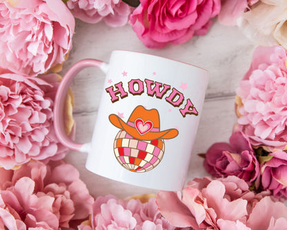 Valentine Howdy Western Lovers Mug Accent Coffee Mug