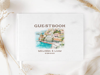 Watercolor Mediterranean Guest Book
