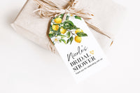 Lemon Floral Bridal Shower Favor Gift Tag