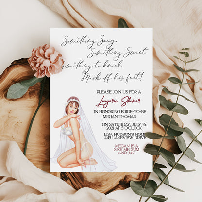 Lingerie Shower Bridal Shower Invitation