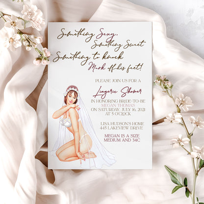 Lingerie Shower Bridal Shower Invitation