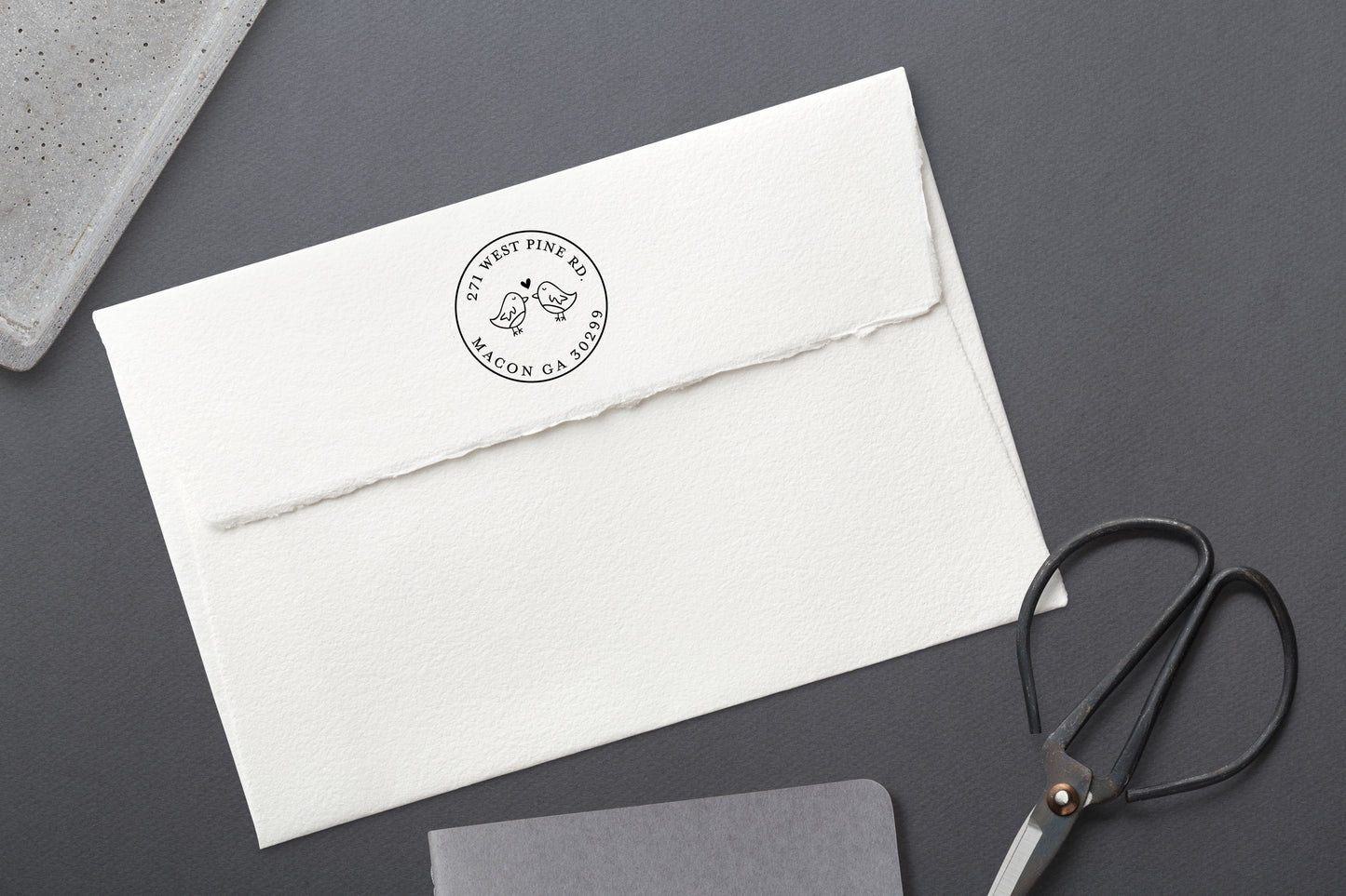 Love Birds Self Inking Return Address Stamp