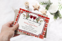 Love is Brewing Holiday Coffee Bridal Shower Invitation Template Editable Invitation Corjl Digital Download