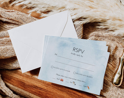 4 Bar Envelopes- RSVP
