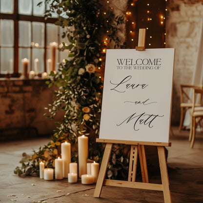 Minimalist Bridal or Wedding Welcome Sign