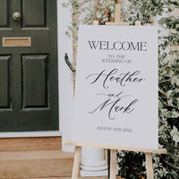 Minimalist Bridal or Wedding Welcome Sign