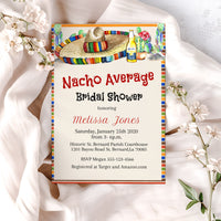 Nacho Average Mexican Hat Bridal Shower Invitation