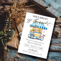 Fresh off the Market Bridal Shower Invitation Template Editable Invitation Corjl Digital Download
