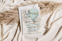 Oh the Places You'll Go Boy Baby Shower Invitation