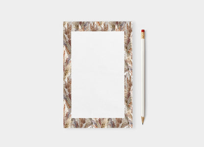 Pampas Grass Blank Notepad