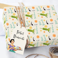 Retro Perfect Housewife Wrapping Paper