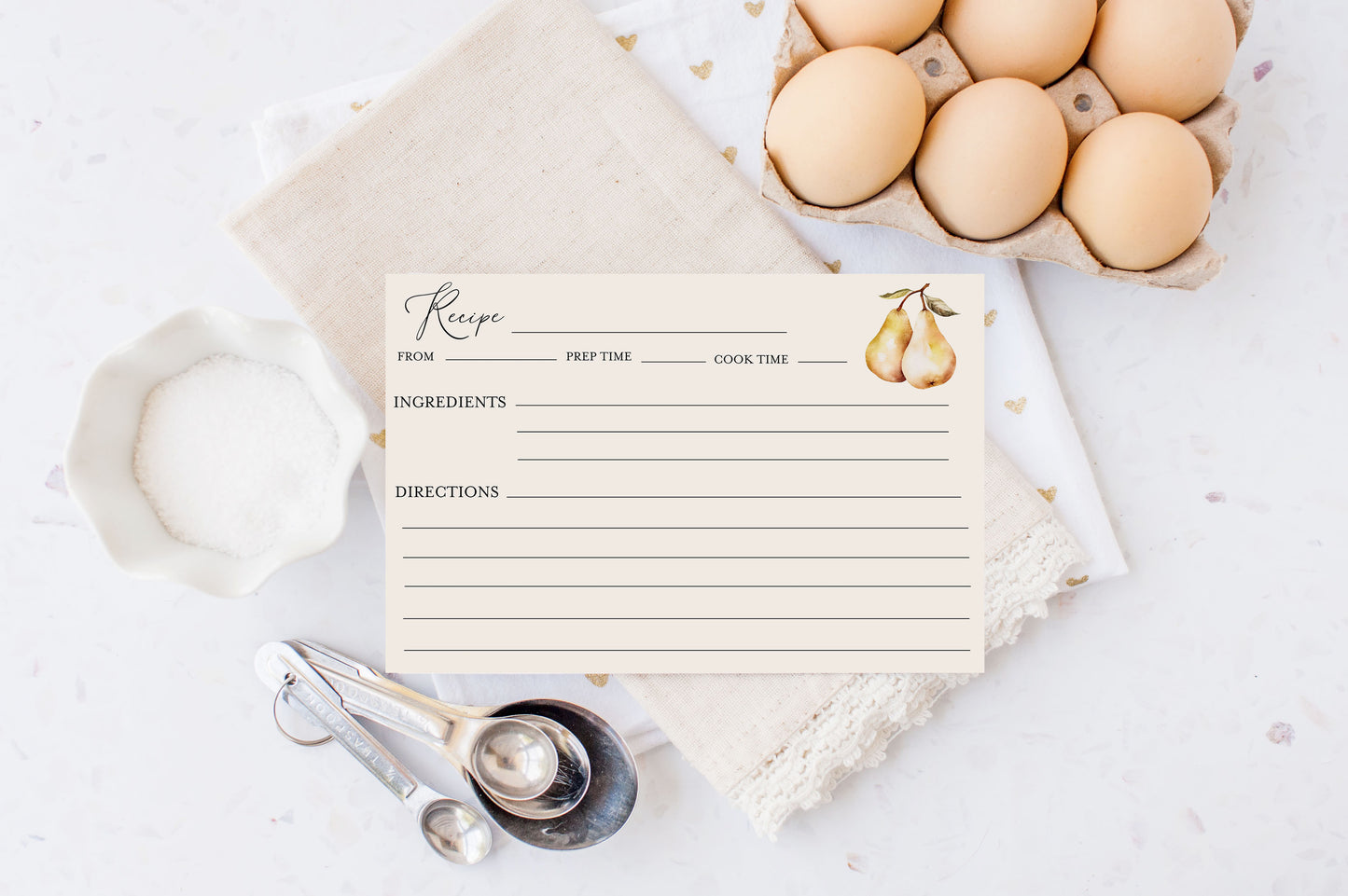 The Perfect Pear Recipe Cards