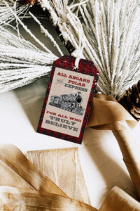 Polar Express Train Christmas Gift Tags