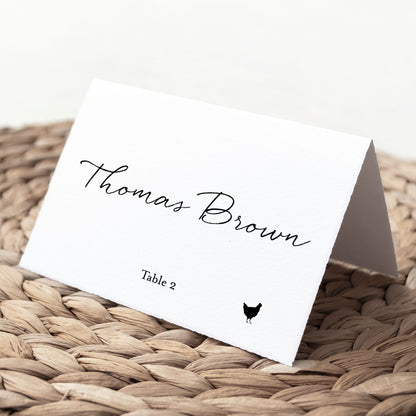 Custom Table Folded Table Name Cards