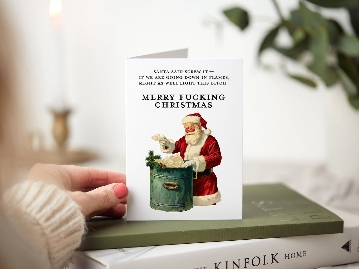 Light Up Christmas Adult Funny Greeting Card
