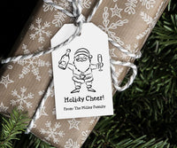 Santa Christmas Cheer Gift Tag