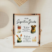 Wedding Signature Pet Cocktail Sign
