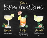 Tropical Signature Drink Sign
