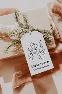 Snowman Let's Get Frosted Gift Tag