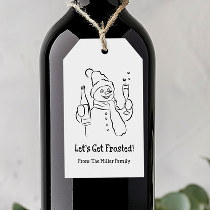 Snowman Let's Get Frosted Gift Tag