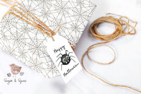 Spider Web Halloween Wrapping Paper