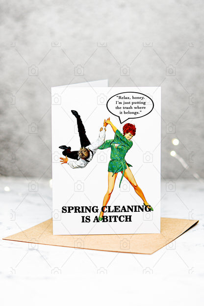 Funny Divorce Card, Sarcastic Breakup Humor, Retro Comic Style Greeting