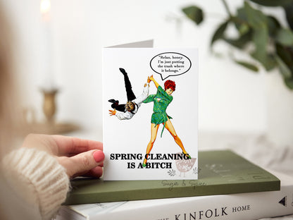 Funny Divorce Card, Sarcastic Breakup Humor, Retro Comic Style Greeting