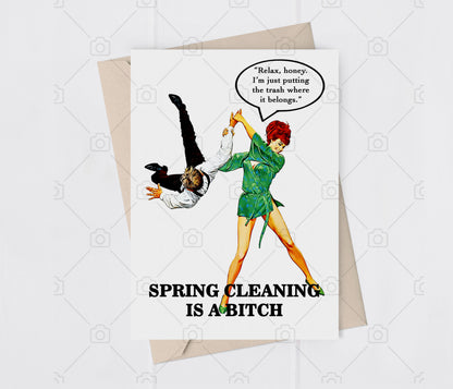 Funny Divorce Card, Sarcastic Breakup Humor, Retro Comic Style Greeting