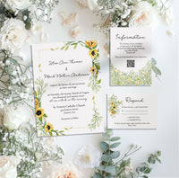 Summer Sunflower Wedding Invitation Suite