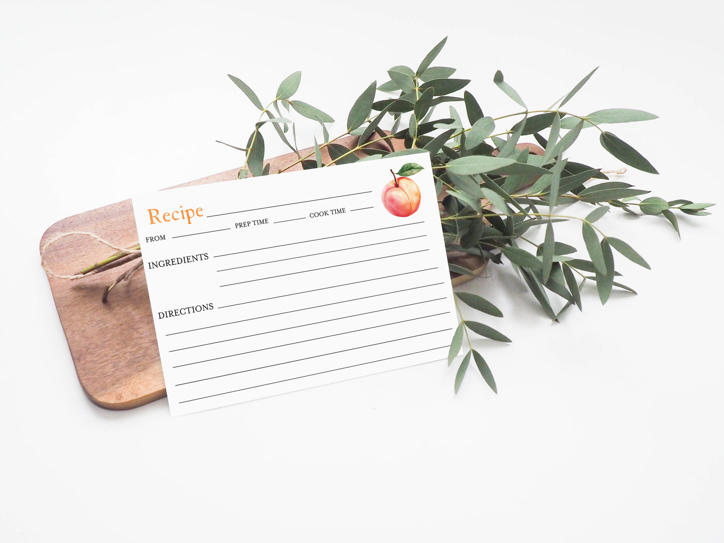 Sweet as a Peach Recipe Cards