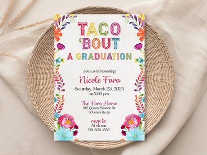 Taco'bout a Graduation Fiesta Invitation