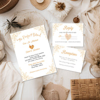 The Perfect Blend Coffee Themed Wedding Invitation Suite