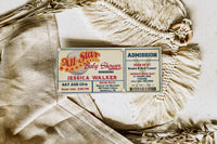 All Star Baseball Ticket Baby Shower Invitation