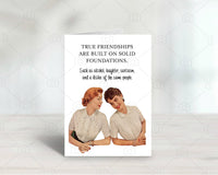 Funny Friend Birthday Card, Sarcastic Friendship Humor Greeting, Women's Card