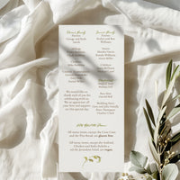 Greenery Monogram Elegant Program