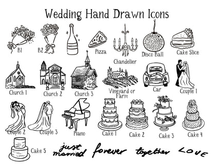 Illustrated Wedding Guest Book