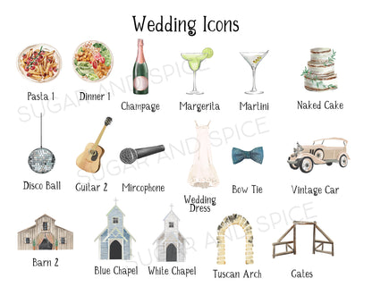 Wedding Cabo Watercolor Time Line Custom Sign