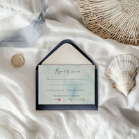 Watercolor Florida Tropical Wedding Invitation Suite