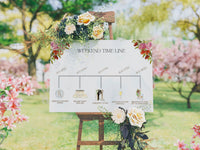 Cabo Mexico Watercolor Wedding Invitation Suite with Timeline & Map