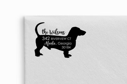Dachshund Dog Address Stamp Self Inking