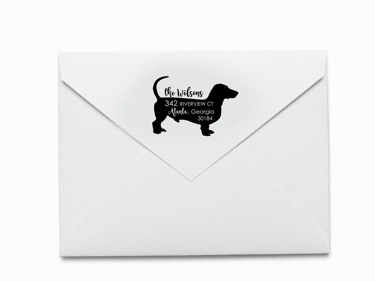 Dachshund Dog Address Stamp Self Inking