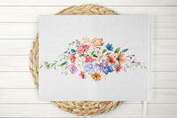 Wildflower Wedding Guest Book