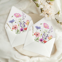 Watercolor Wildflower Envelope Liner