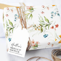 Wildflower Watercolor Garden Wrapping Paper (5 Sheets)