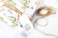 Wildflower Watercolor Garden Wrapping Paper (5 Sheets)
