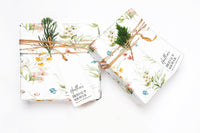 Wildflower Watercolor Garden Wrapping Paper (5 Sheets)