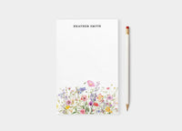 Wildflowers Personalized Notepad
