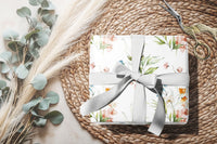 Wildflower Watercolor Garden Wrapping Paper (5 Sheets)