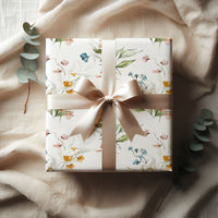 Wildflower Watercolor Garden Wrapping Paper (5 Sheets)
